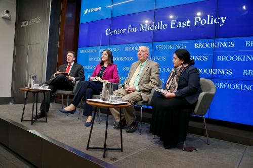 Panel of experts at a Brookings event on Yemen