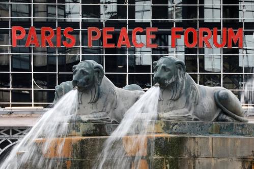 A view shows the Grande Halle de La Villette where the three-day Paris Peace Forum will be held on the centenary anniversary of the WW1 Armistice, in Paris, France, November 7, 2018.  REUTERS/Charles Platiau - RC1FAA1FF390