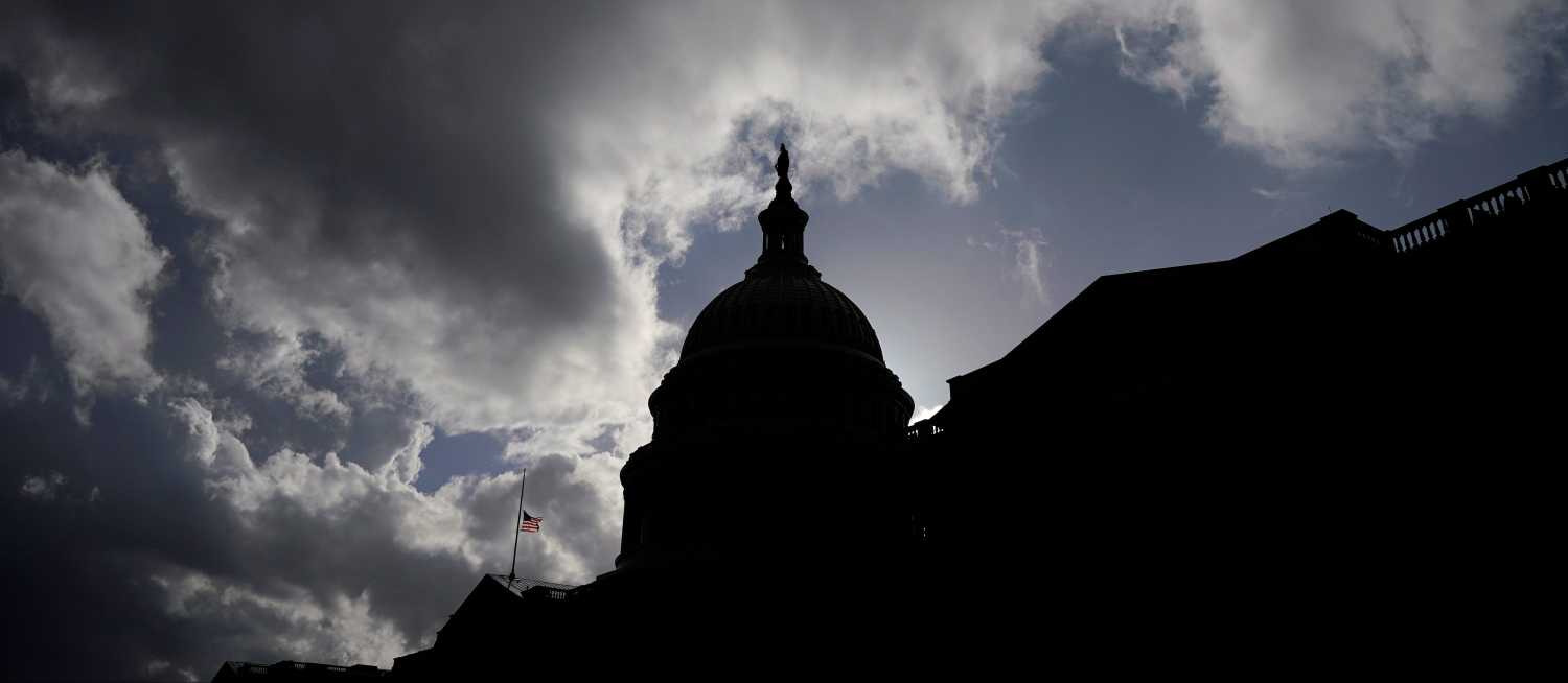 Clouds pass over the U.S. Capitol as budget legislation deadlines loom for a potential federal government shutdown in Washington, U.S., December 21, 2018.      REUTERS/Joshua Roberts - RC1A27BF8930