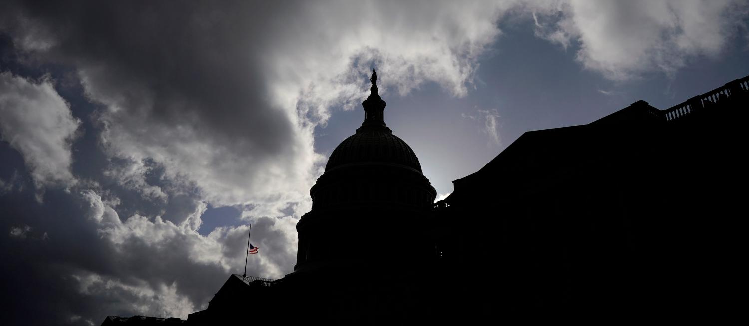 Clouds pass over the U.S. Capitol as budget legislation deadlines loom for a potential federal government shutdown in Washington, U.S., December 21, 2018.      REUTERS/Joshua Roberts - RC1A27BF8930