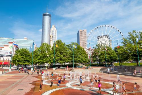 Children playing in Atlanta