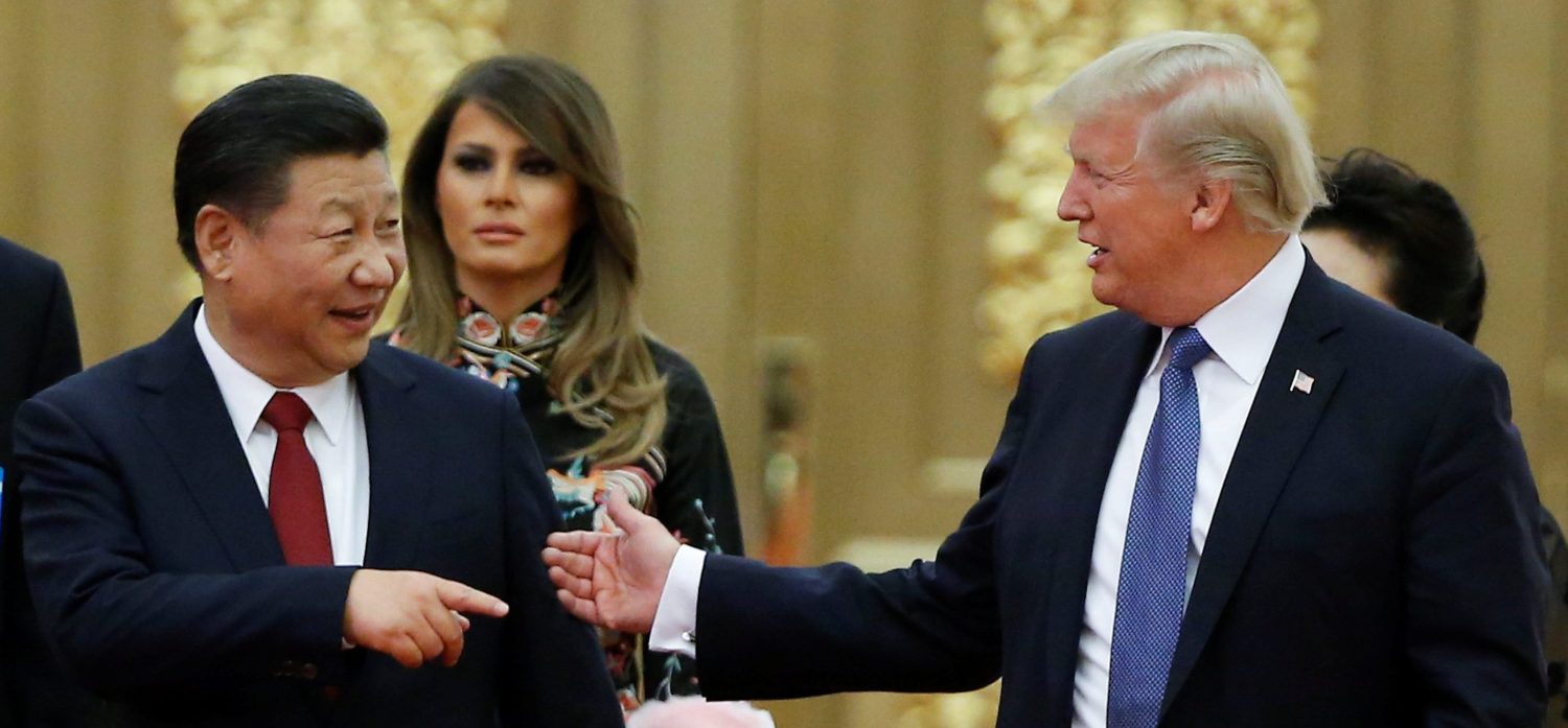 U.S. President Donald Trump and China's President Xi Jinping.