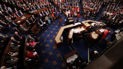 Speaker Nancy Pelosi (D-CA) addresses the U.S. House of Representatives during the start of the 116th Congress on Capitol Hill in Washington, U.S., January 3, 2019. REUTERS/Jonathan Ernst - RC1A13FFE820