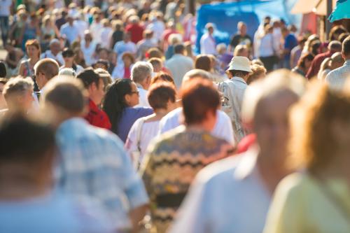 People walking