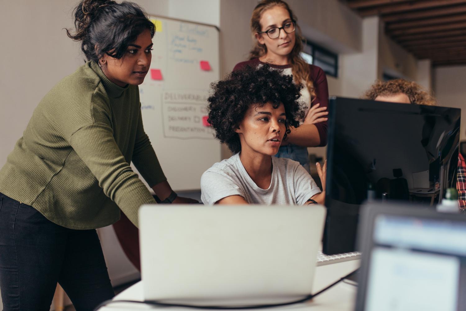 team of women at work