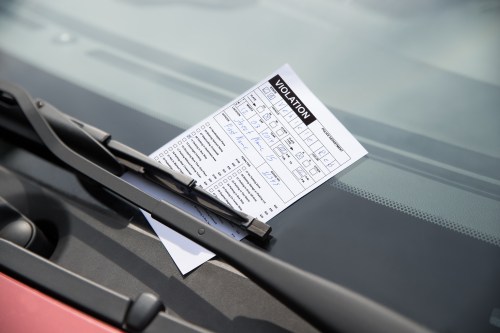 ticket in windshield wiper