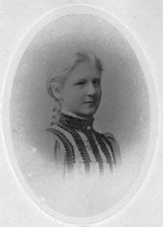 Isabel V. January as a young girl