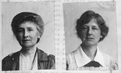 Passport photos of Grace and Isabel, ca. 1915