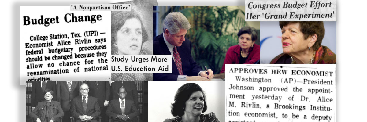 Alice Rivlin: A career spent making better public policy | Brookings
