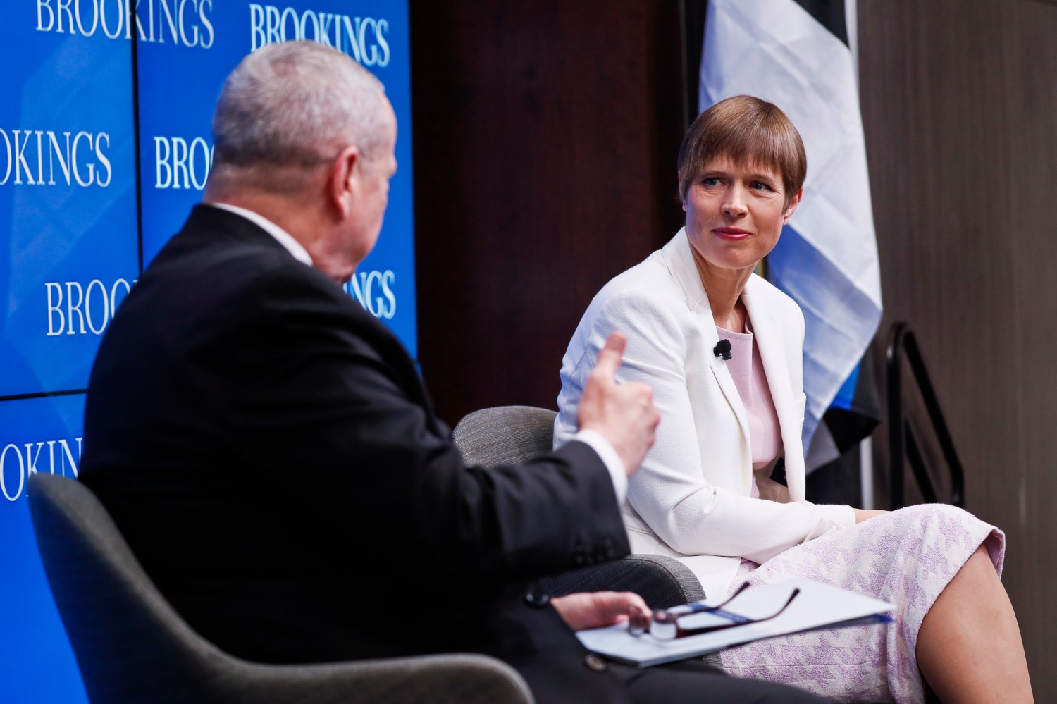 The president of Estonia speaks at Brookings.
