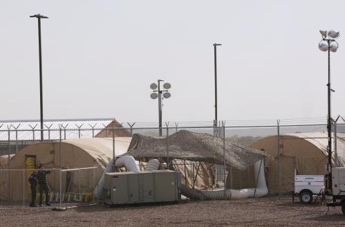 A general view shows the U.S. Customs and Border Protection's Border Patrol station facilities in Clint, Texas, U.S., June 25, 2019. REUTERS/Jose Luis Gonzalez - RC1A2B8E7790