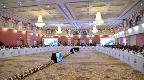 A general view of a preparatory meeting for the GCC, Arab and Islamic summits in Jeddah, Saudi Arabia, May 29, 2019.  REUTERS/Waleed Ali - RC15D2874700