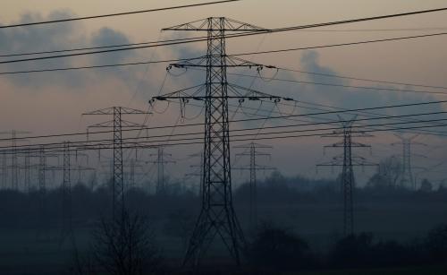 Smog is seen near transmission towers in Bedzin, near Katowice, Poland, December 5, 2018. REUTERS/Kacper Pempel - RC1B28B92B00