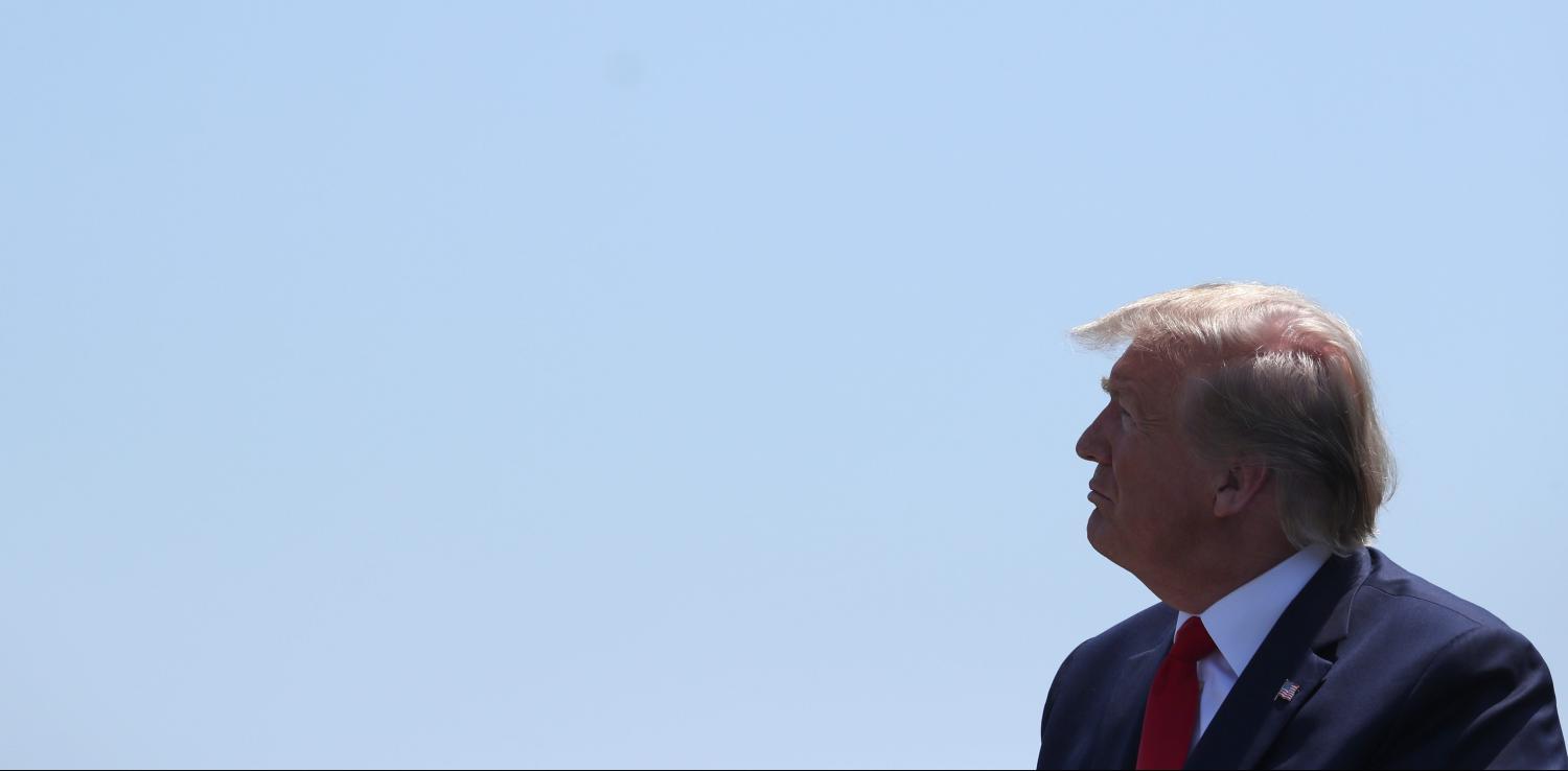 U.S. President Donald Trump participates in welcome ceremony  for Defense Secretary Mark Esper at the Pentagon in Arlington, Virginia, U.S., July 25, 2019. REUTERS/Jonathan Ernst - RC1F50049D40