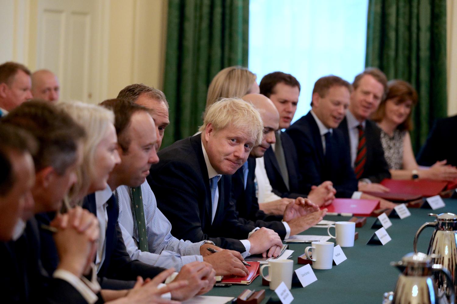 REFILE - ADDING INFORMATION Britain's Prime Minister Boris Johnson holds his first Cabinet meeting at Downing Street in London, Britain, July 25, 2019  Aaron Chown/Pool via REUTERS - RC1E33F5C480