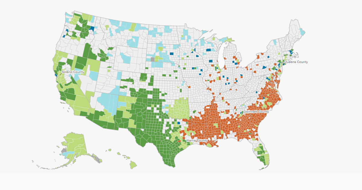 Ethnic Map Of America Six Maps That Reveal America's Expanding Racial Diversity