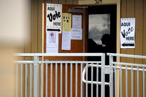 Voters cast their ballots for the midterm elections in San Antonio, Texas, U.S. November 6, 2018. REUTERS/Callaghan O'Hare - RC15CE3E7D80