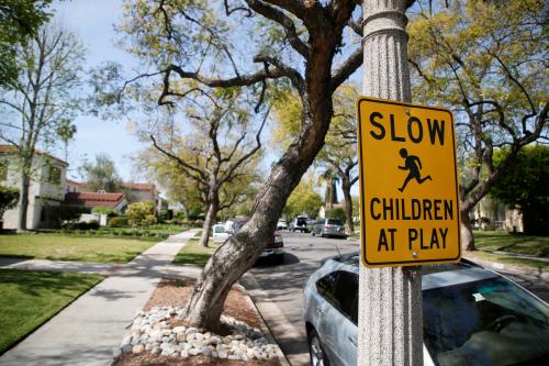 A Neighborhood street with homes is seen in San Marino, California, April 5, 2017. Picture taken April 5, 2017.  REUTERS/Danny Moloshok - RC1B18BCCFF0