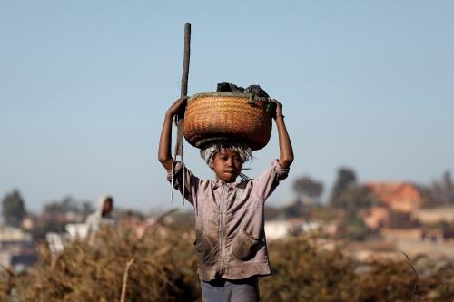 A child works in the Andralanitra garbage dump in Antananarivo, Madagascar, August 27, 2019. Picture taken August 27, 2019. REUTERS/Baz Ratner - RC13804CBA80