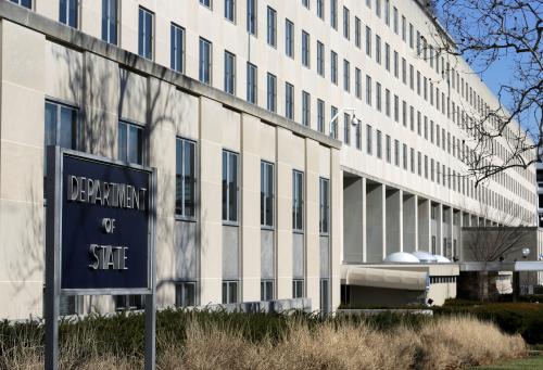 The State Department Building is pictured in Washington, U.S., January 26, 2017. REUTERS/Joshua Roberts - RC1302800C70