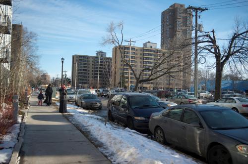 The Cedar-Riverside neighborhood is home to a large Somali population and is near US Bank Stadium, the site of the NFL's Super Bowl in Minneapolis, Minnesota, U.S. January 19, 2018. Picture taken January 19, 2018.  REUTERS/Craig Lassig - RC1FAAB77180