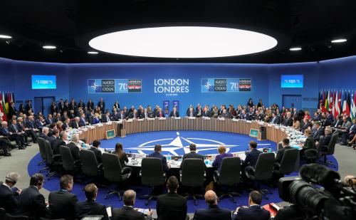 A general view during the NATO leaders summit in Watford, Britain, December 4, 2019. REUTERS/Kevin Lamarque - RC2EOD9QETAF