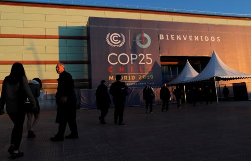 Participants enter the U.N. climate change conference (COP25) in Madrid, Spain, December 3, 2019. REUTERS/Susana Vera - RC2KND93G2RP