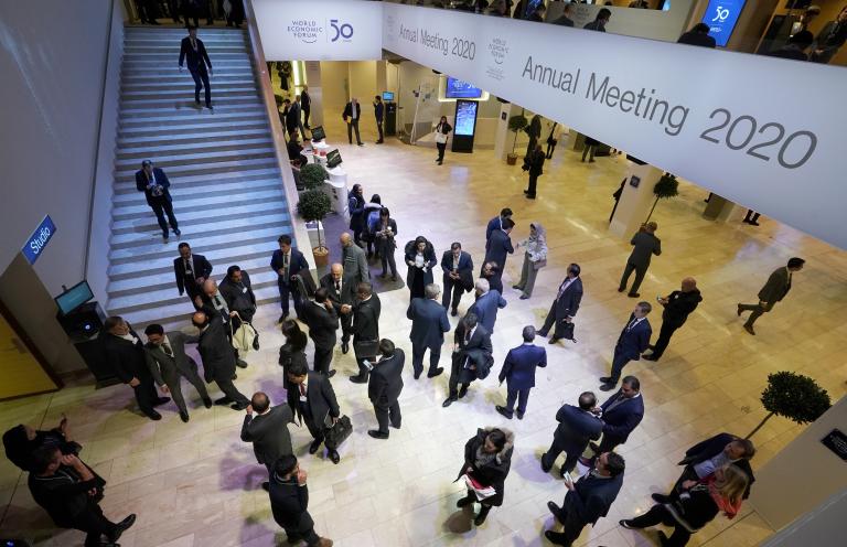 General view of the Congress Center during the 50th World Economic Forum (WEF) annual meeting in Davos, Switzerland, January 21, 2020. REUTERS/Denis Balibouse