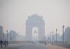 India gate in Delhi covered in smog