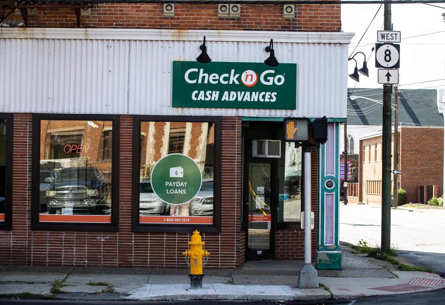 Check 'n Go Cash Advances and Payday Loans on Scott Street in Covington. Photo shot Wednesday, August 28, 2019.Road Paydayloan1
