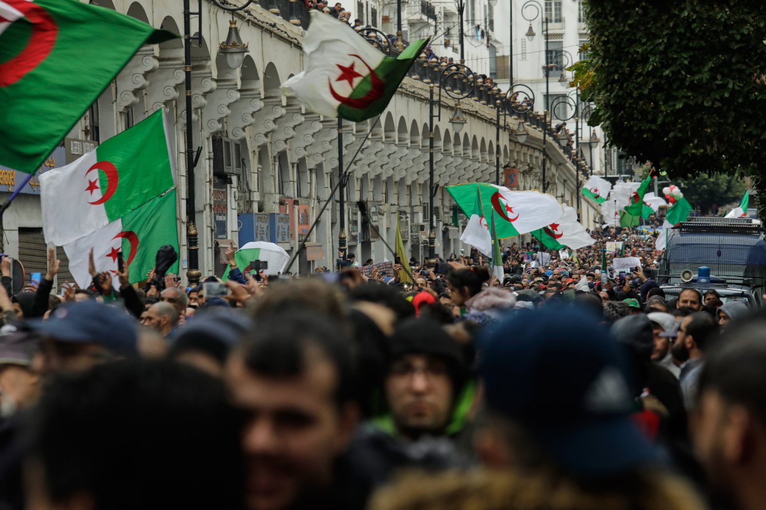 Anti-government demonstration in the center of the capital Algiers, Algeria on January 10, 2020. Photo by Louiza Ammi/ABACAPRESS.COM