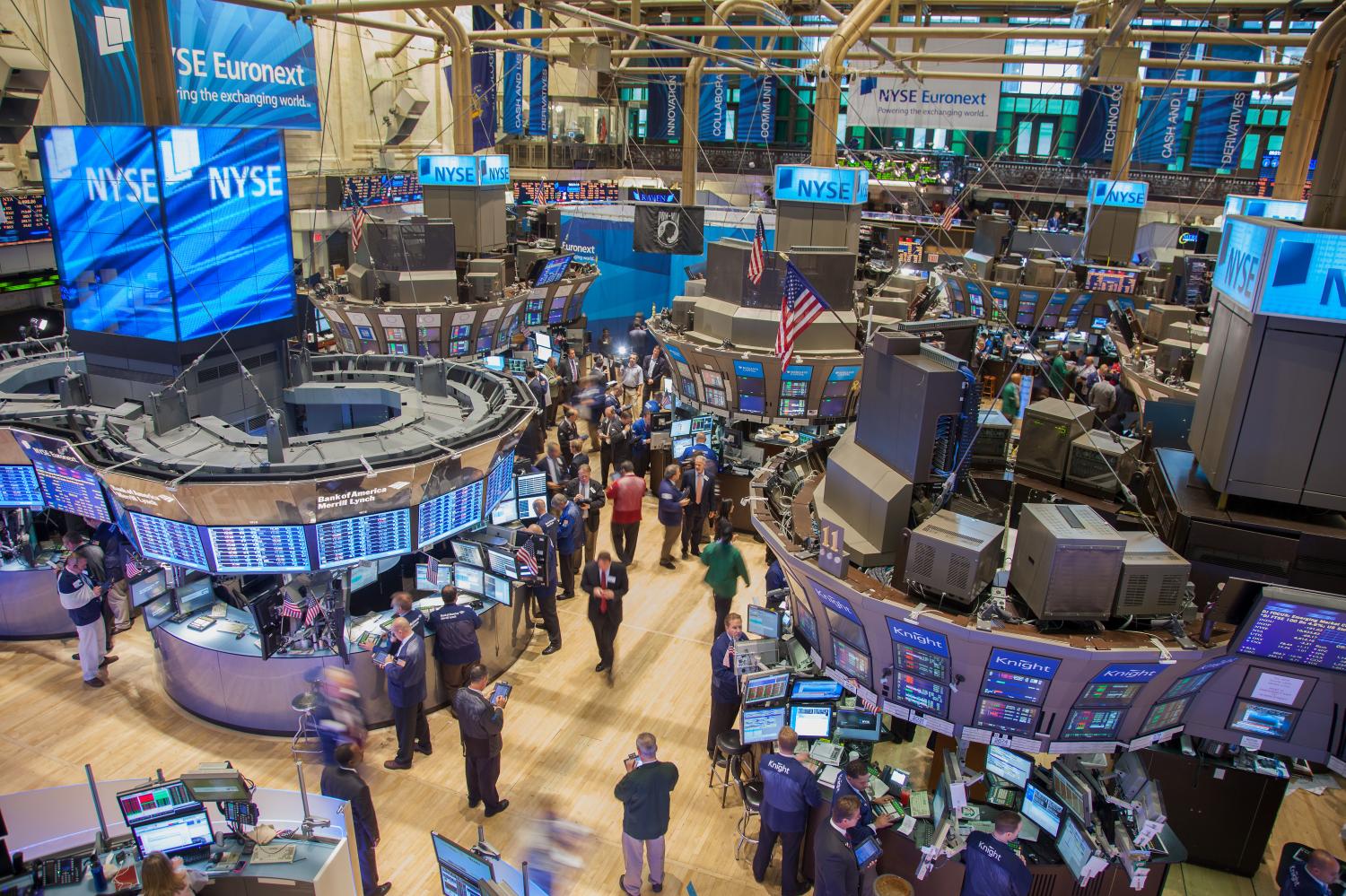 New York, New York, USA - Sept. 22, 2011 - Busy trading floor of the New York Stock Exchange
