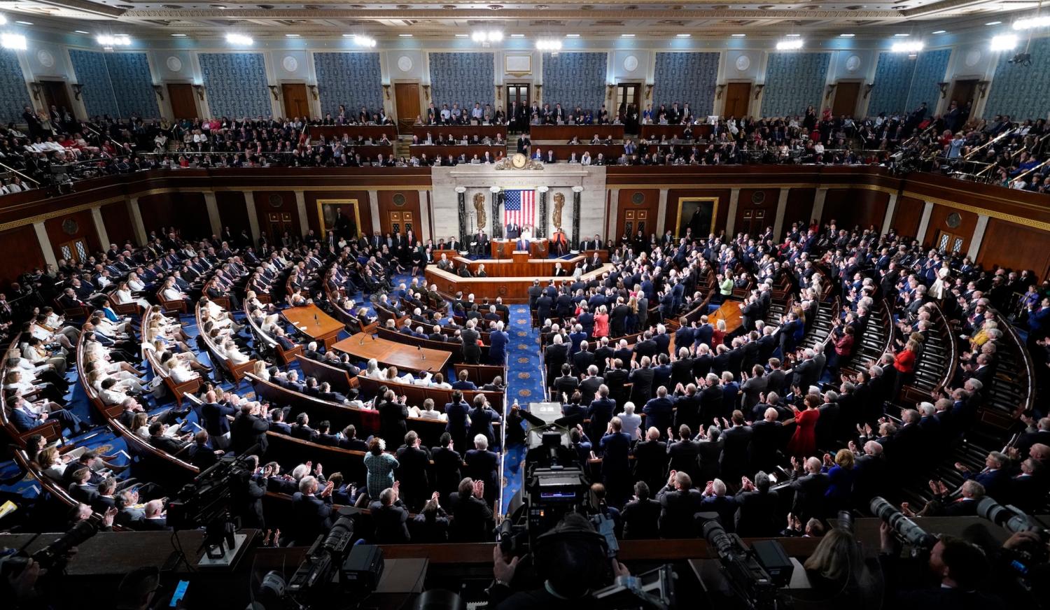 U.S. President Donald Trump delivers the State of the Union address to a joint session of the U.S. Congress in the House Chamber of the U.S. Capitol in Washington, U.S., February 4, 2020. REUTERS/Joshua Roberts