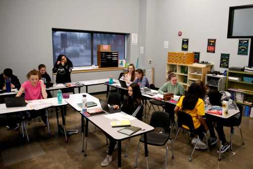 An eighth grade STEM classroom at Howard Street Charter School, now open in its new location in downtown Salem on Jan. 28, 2020.Howardstreetcharterschool Ar 10
