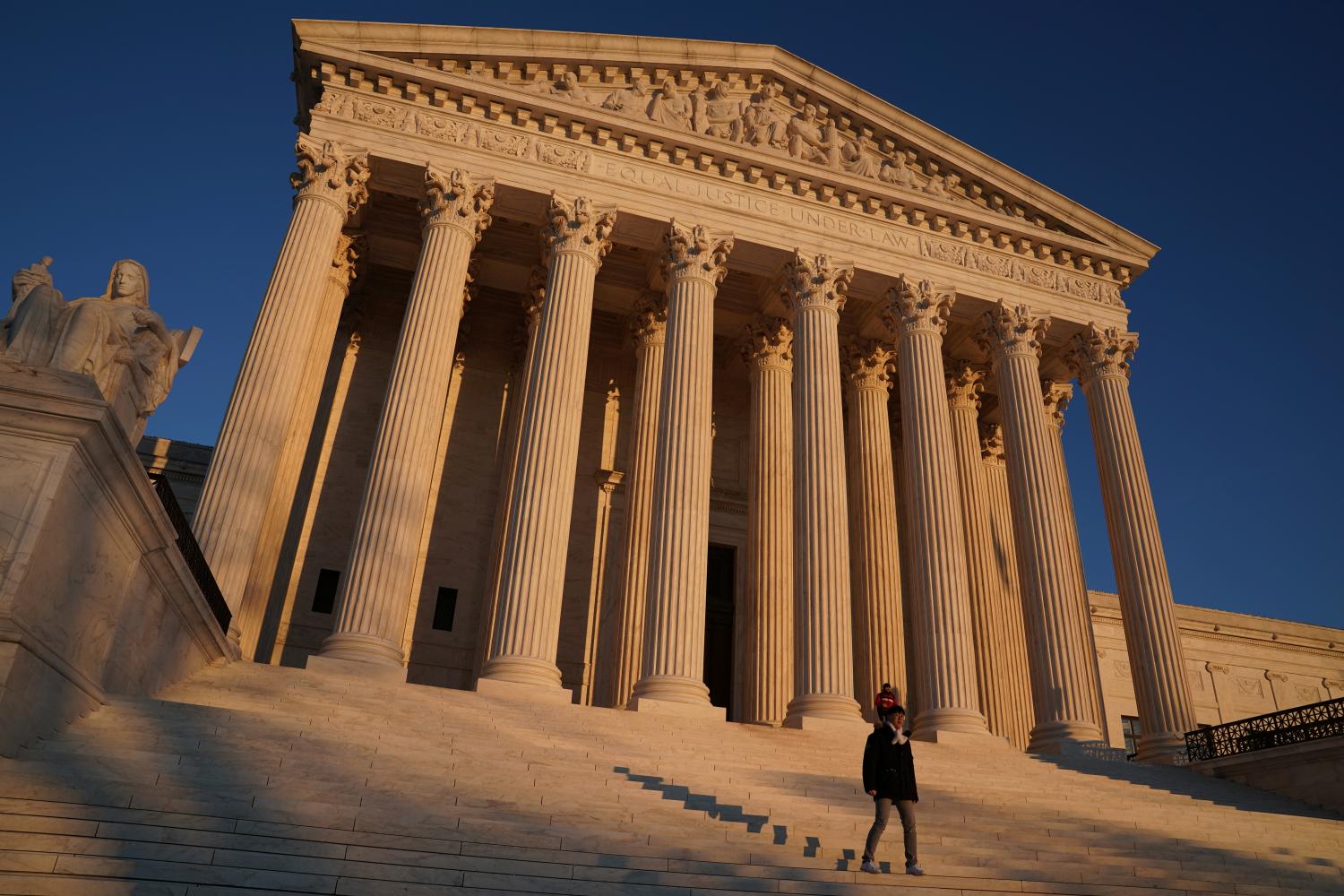 The Supreme Court building exterior seen in Washington, U.S., January 21, 2020.