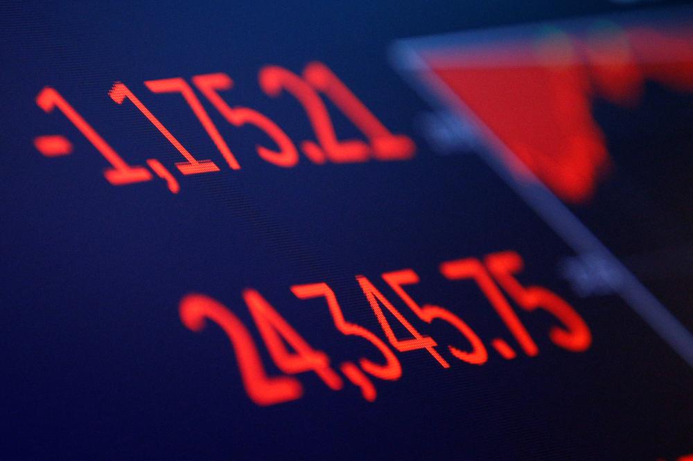 The final numbers of the day are shown above the floor of the New York Stock Exchange in New York, U.S., February 5, 2018. REUTERS/Brendan McDermid