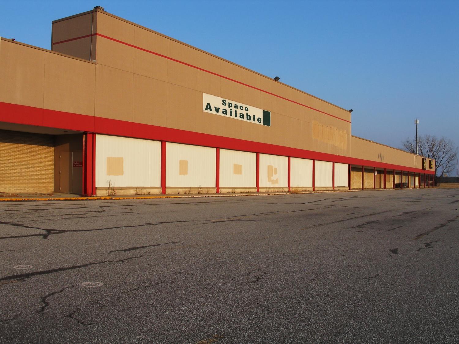 "Vacant commercial property available for lease. A victim of tough economic times or an opportunity to expand and growIf you find that this image suits your needs, I would appreciate knowing how it was used."