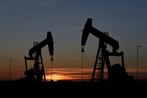 FILE PHOTO: Pump jacks operate at sunset in an oil field in Midland, Texas U.S. August 22, 2018. Picture taken August 22, 2018. REUTERS/Nick Oxford/File Photo