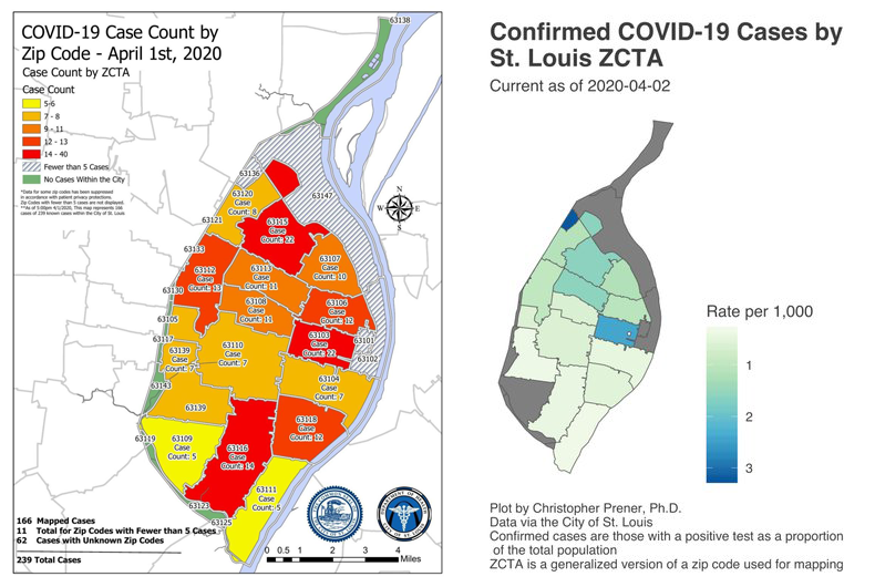 St Louis City Zip Code Map We don't need a map to tell us who COVID 19 hits the hardest in St 