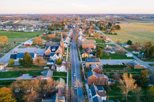 Aerial view of Shrewsbury, PA