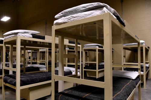 Empty bunkbeds await detainees at the U.S. Immigration and Customs Enforcement's (ICE) newest detention facility in Anson, Texas. Called the Bluebonnet Detention Center (BBDC), it will start receiving detainees during the week of Dec. 9, 2019 and is slated to accommodate up to 1,000 ICE detainees.1231bluebonnet002