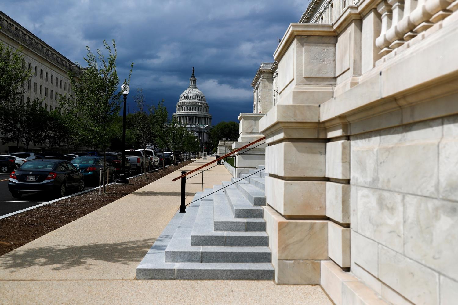 FILE PHOTO: The U.S. Capitol dome is pictured ahead of a vote on the additional funding for the coronavirus stimulus economic relief plan, amid the coronavirus disease (COVID-19) outbreak in Washington, U.S., April 21, 2020. Picture taken April 21, 2020. REUTERS/Tom Brenner/File Photo