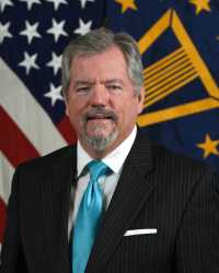 Michael C. Ryan, Deputy Assistant Secretary of Defense for Europe and NATO, poses for his official portrait in the Army portrait studio at the Pentagon in Arlington, Va., Oct., 11, 2019.  (U.S. Army photo by Monica King)