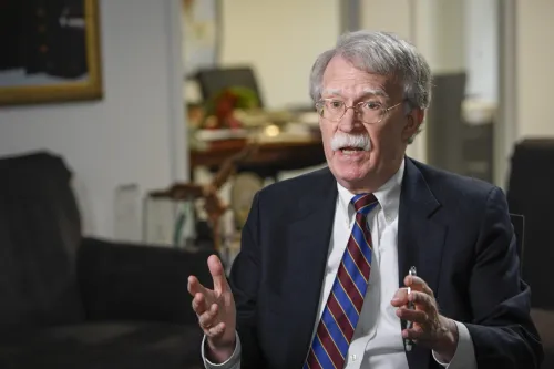 June 18, 2020; Washington, DC, U.S.A; Ambassador John Bolton sits for an interview with USA TODAY's Washington, DC bureau chief Susan Page in advance of the release of his book, 'In the Room Where It Happened.' Mandatory Credit: Jasper Colt-USA TODAY