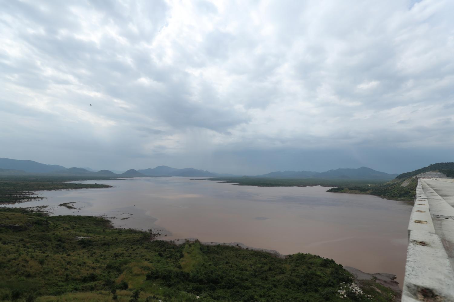 A water basin is seen near Ethiopia's Grand Renaissance Dam as it undergoes construction work on the river Nile in Guba Woreda, Benishangul Gumuz Region, Ethiopia September 26, 2019. Picture taken September 26, 2019. REUTERS/Tiksa Negeri