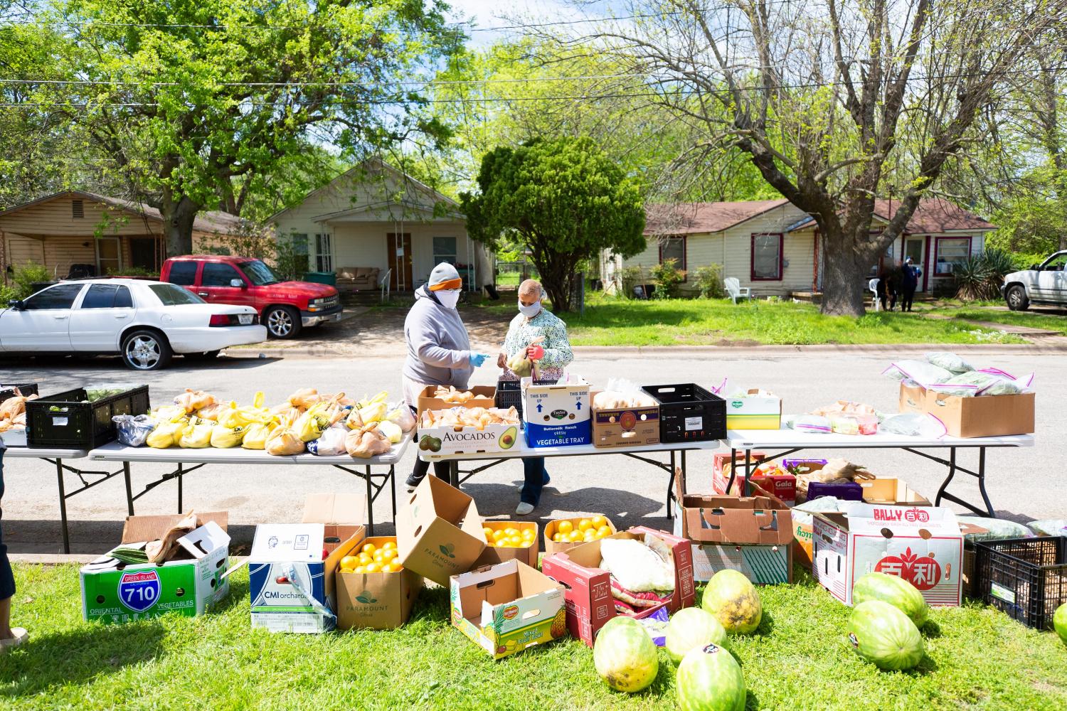 Food drive during COVID-19 pandemic