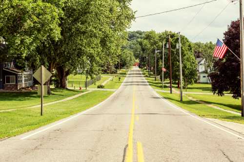 Rural residential street