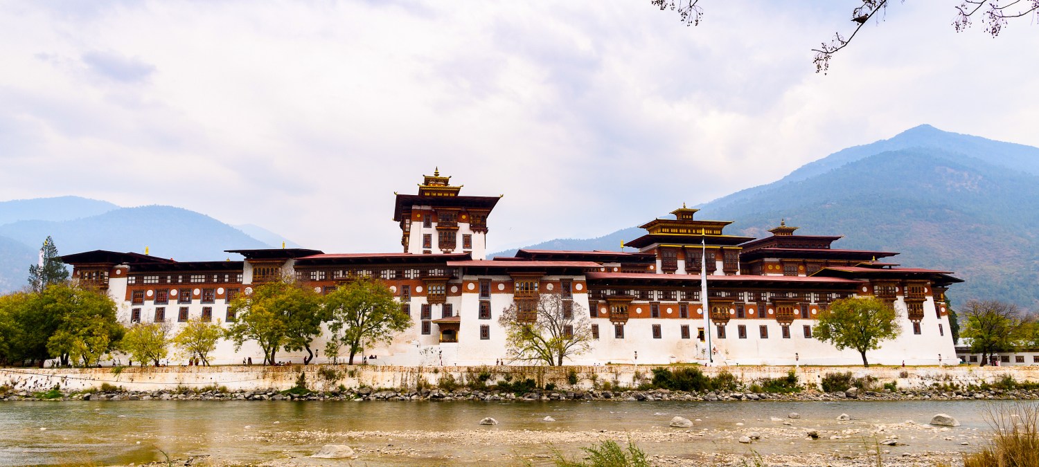 Punakha Dzong, the administrative centre and the seat of the Government of Bhutan until 1955