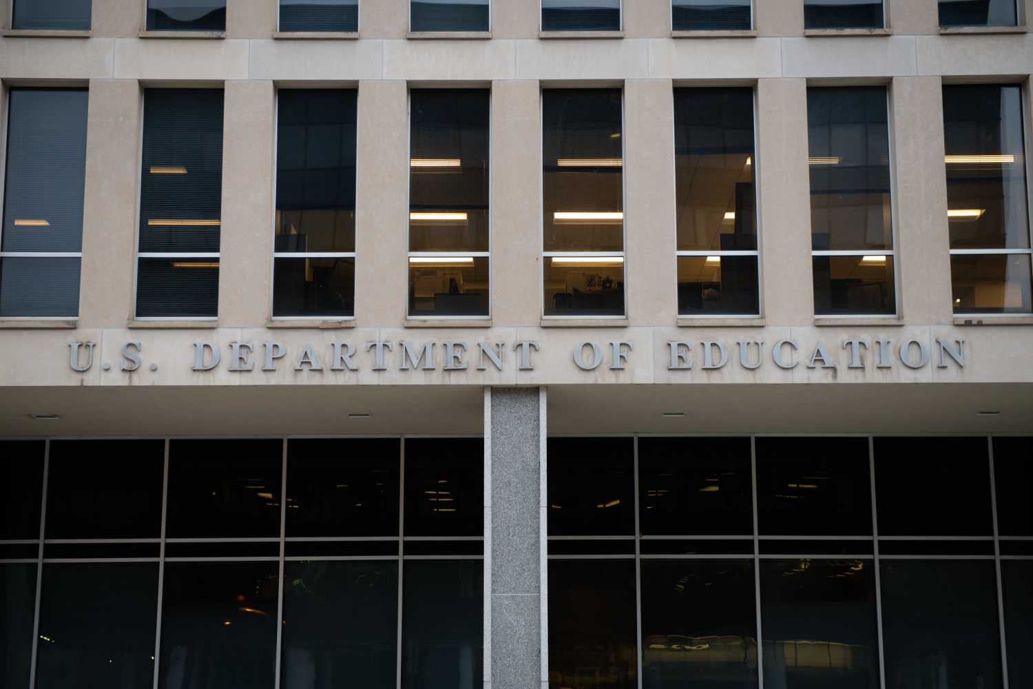 A general view of the U.S. Department of Education as seen in Washington, D.C., on Monday, March 30, 2020, amid the coronavirus pandemic. Over the weekend President Trump announced the Centers for Disease Control and Prevention (CDC) guidelines for social distancing would be extended through April 30 to further try reduce the spread of COVID-19. (Graeme Sloan/Sipa USA)No Use UK. No Use Germany.