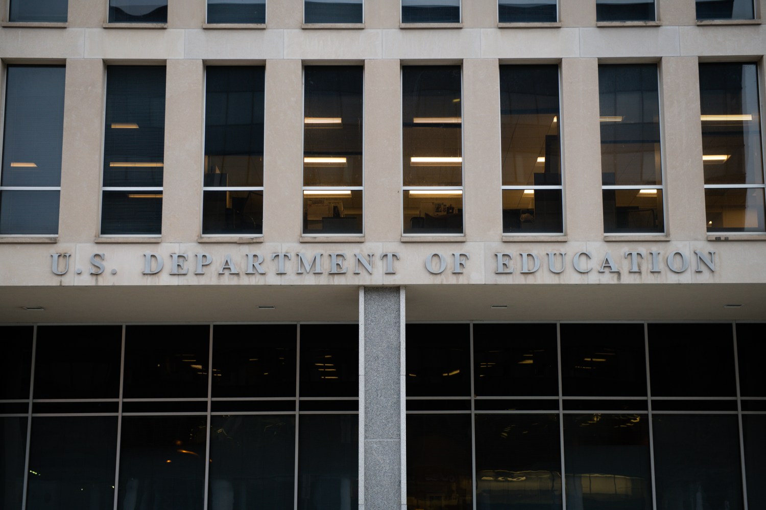 A general view of the U.S. Department of Education as seen in Washington, D.C., on Monday, March 30, 2020, amid the coronavirus pandemic. Over the weekend President Trump announced the Centers for Disease Control and Prevention (CDC) guidelines for social distancing would be extended through April 30 to further try reduce the spread of COVID-19. (Graeme Sloan/Sipa USA)No Use UK. No Use Germany.